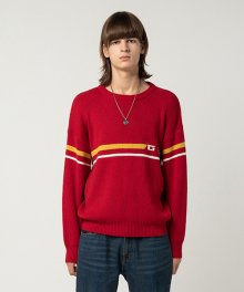 GH 이니셜 오버핏 스웨터 RED G9WAK404_24