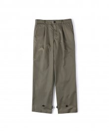 GABARDINE COTTON PANTS (KHAKI)