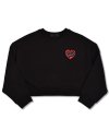 heart crop sweatshirt_black