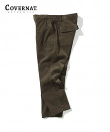 CORDUROY FATIGUE PANTS BROWN