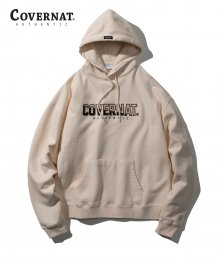 BLOCK JERSEY LOGO HOODIE IVORY