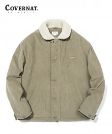 CORDUROY DECK JACKET BEIGE