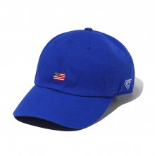 AMERICAN FLAG LOGO BASEBALL CAP BLUE