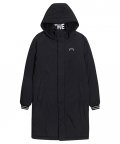 BIG LOGO LONG PARKA - BLACK