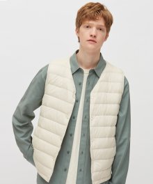 UNI NECK DETAIL DOWN VEST (PWON4DVRA1U0E2)