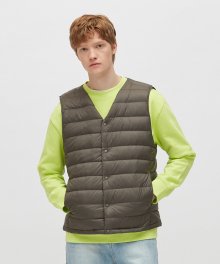 UNI NECK DETAIL DOWN VEST (PWON4DVRA1U0G7)