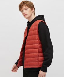 UNI NECK DETAIL DOWN VEST (PWON4DVRA1U0R8)