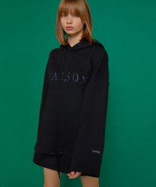 MAISON WIDE HOODIE BK