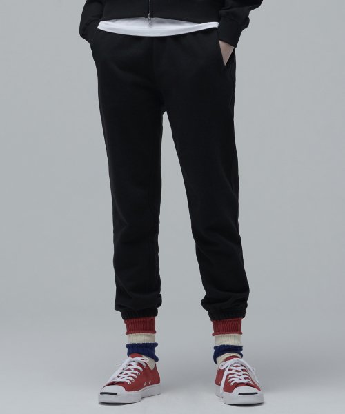 멜란지 마스터(melangemaster) 우먼즈 스웨트 조거 팬츠 [블랙]