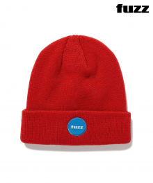 FUZZ EPOXY LABEL BEANIE red