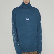 KNIT LOGO TURTLENECK_GREEN