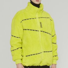 DOUBLENESS FLEECE JUMPER_LIGHT GREEN