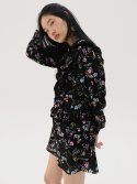 더센토르() [TC19AWOP01]러플 디테일 플라워 프린트 드레스