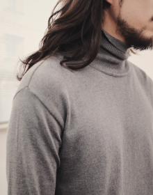 Soft roll neck Sweater Grey