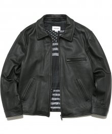 Leather Motorcycle Jacket Black