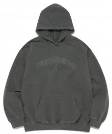 ARC-Logo Overdyed Hooded Sweatshirt Charcoal