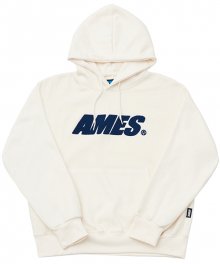 AMES BASIC LOGO BOUCLE HOODIE