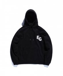 EG Felt Logo Hoodie Black