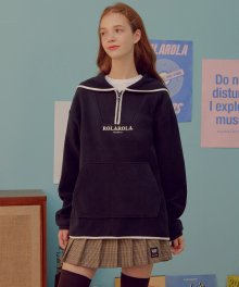 (TS-19722) FLEECE SAILOR ANORAK NAVY