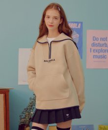 (TS-19722) FLEECE SAILOR ANORAK IVORY