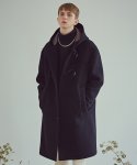 벨리에(BELIER) Oversized Wool Dufflecoat - Matt Black [오버사이즈 울 더플코트(컴포템프 충전재) - 매트 블랙]