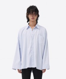 OVERSIZED PATTERN SHIRT _ BLUE