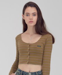 [SSS] 19FW Button-Down LS Top [OLIVE]