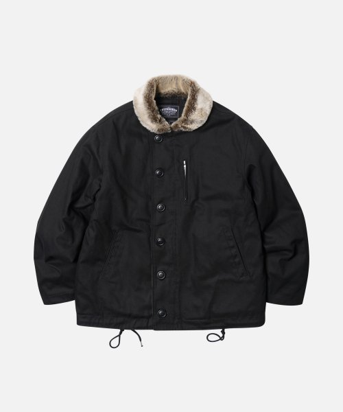 MUSINSA | FRIZMWORKS EDGAR N-1 DECK JACKET _ BLACK