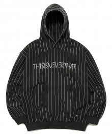 Marker Script Logo Hooded Sweatshirt Black