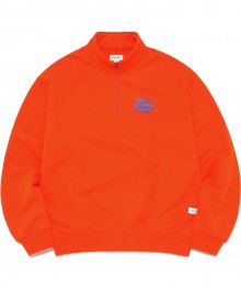 GOING TO CLASS Half ZIP Pullover Orange