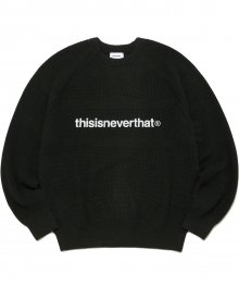 T-Logo Knit Sweater Black