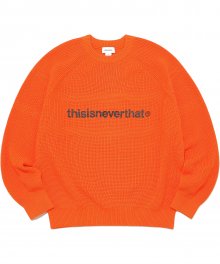 T-Logo Knit Sweater Orange