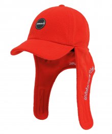 Fleece Earflap Cap Red