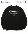 COVERNAT X THE ALLEY LAYOUT LOGO CREWNECK BLACK