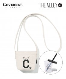 COVERNAT X THE ALLEY  C LOGO DRINK  BAG IVORY