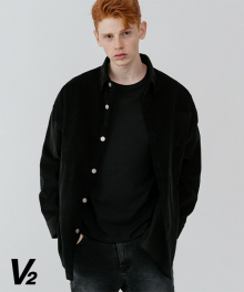 Corduroy shirt jacket 2_black