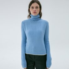 LINE COLORMATCH TURTLENECK KNIT SKY BLUE UDSW9F211B1