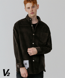 Corduroy shirt jacket 2_brown