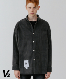 Corduroy shirt jacket 2_gray