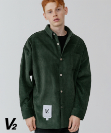 Corduroy shirt jacket 2_green