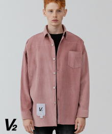 Corduroy shirt jacket 2_pink