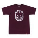 스핏파이어(SPITFIRE) BIGHEAD S/S T-Shirt - BURGUNDY / WHITE Print 51010001BR