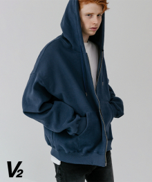 Overfit heavy double napping  hood_blue