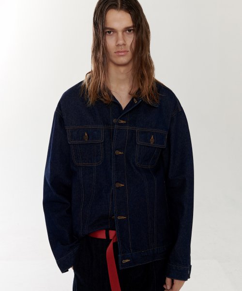 뉴비(newbie) 오버핏데님자켓(인디고)