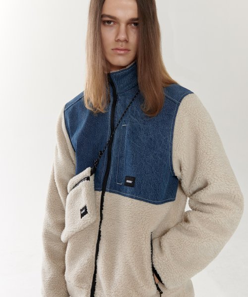 뉴비(newbie) 데님후리스점퍼(블루)