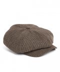 BN HOUNDSTOOTH NEWSBOY CAP (brown)