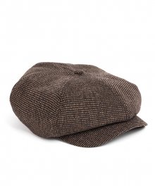HOMESPUN NEWSBOY CAP (brown)