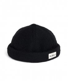 MGL WOOL BRIMLESS CAP (black)
