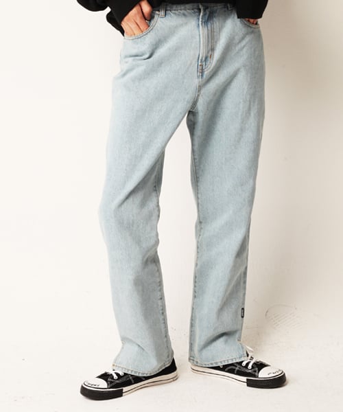 리스펙트(respect) 리스펙트 슬릿 와이드 데님 팬츠 (라이트 블루)