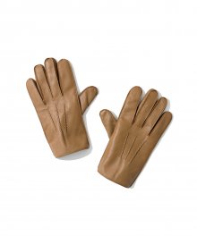 leather glove beige